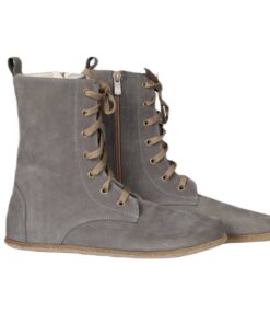 Men's Gray Leather Boots Se5