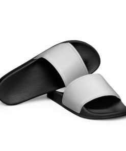 Silver Men's Slides Se4