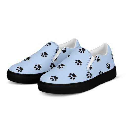 Blue Dog Paw Print Slip-On SE35