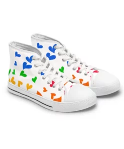 Colorful Heart Classic High Top Sneaker SE47