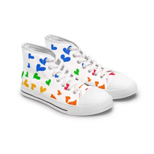 Colorful Heart Classic High Top Sneaker SE47
