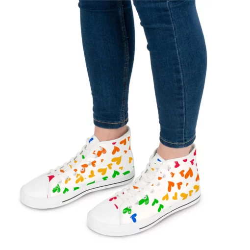 Colorful Heart Classic High Top Sneaker SE47 - Image 2
