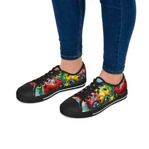 Colorful Ladybug Low Top Sneakers SE25 - Image 2