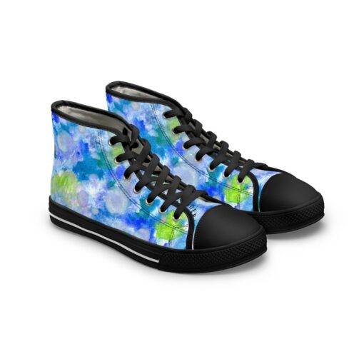 Light Blue Dot Unisex Classic High Top Sneaker SE39