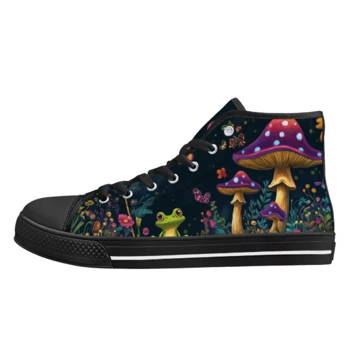 Mushroom Frog Unisex Classic High Top Sneaker SE44 - Image 2