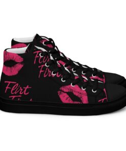 Pink Lips Graphic High-Top Sneakers SE69