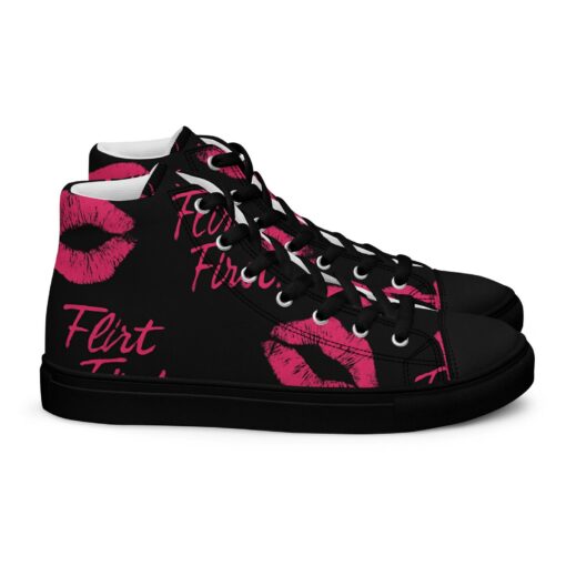 Pink Lips Graphic High-Top Sneakers SE69