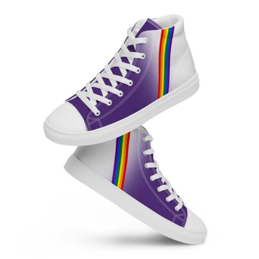 Purple Fade Pride High Top Sneakers SE66