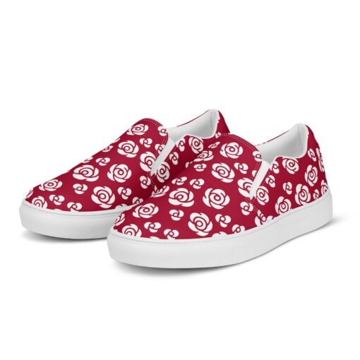 White Roses Women's Slip-On SE32