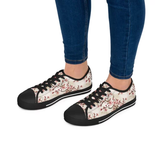 Women's Blossom Print Low Top Sneakers SE23 - Image 2