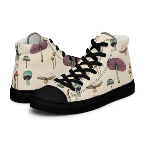 Women’s Mushroom Print High Top Sneakers SE40 - Image 2